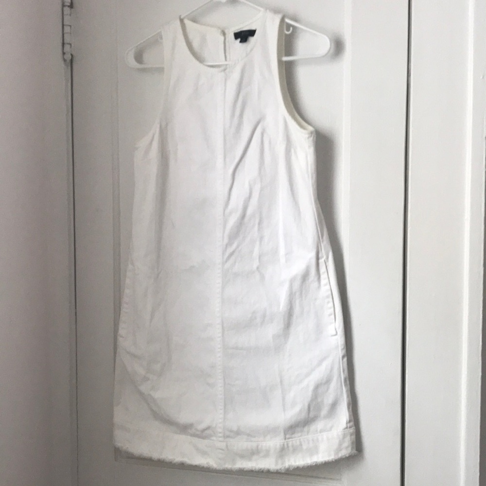 J. Crew White Jean Dress